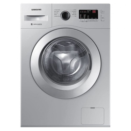 Samsung 6 kg 5 Star Front Load Inverter Fully Automatic Washing Machine with Heater WW60R20GLSS/TL, Silver