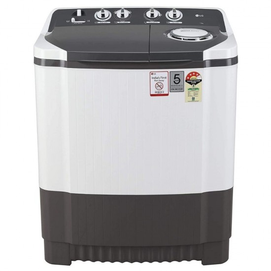 LG 7 Kg 4 Star Semi-Automatic Top Loading Washing Machine P7020NGAY, Dark Gray