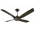 Usha Aldora 1320mm 4 Blade Premium Ceiling Fan, Black Chrome