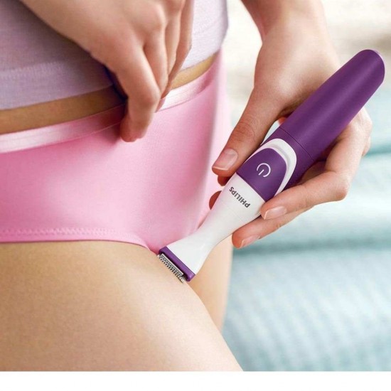 Philips BRT383/15 Runtime 30 Min Bikini Trimmer for Women, purple