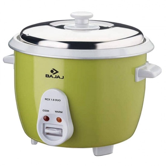 Bajaj RCX DUO 1.8 L Rice Cooker, Green