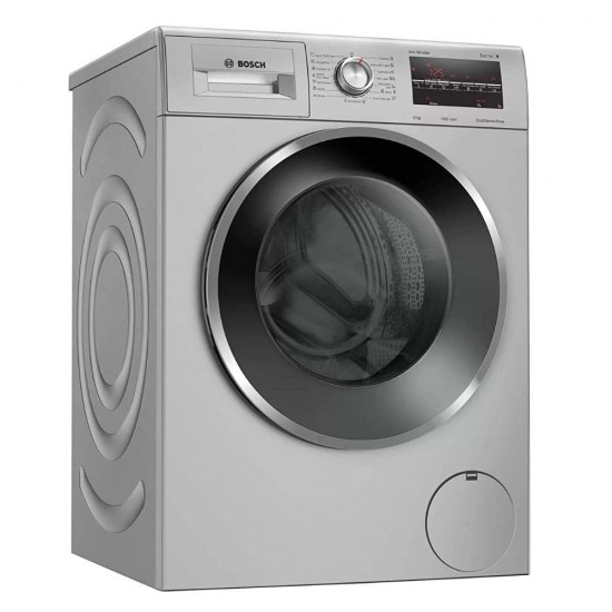 Bosch 8 kg 5 Star 1400RPM Front Loading Fully Automatic With EcoSilence Drive Washing Machine WAJ2846SIN, Silver