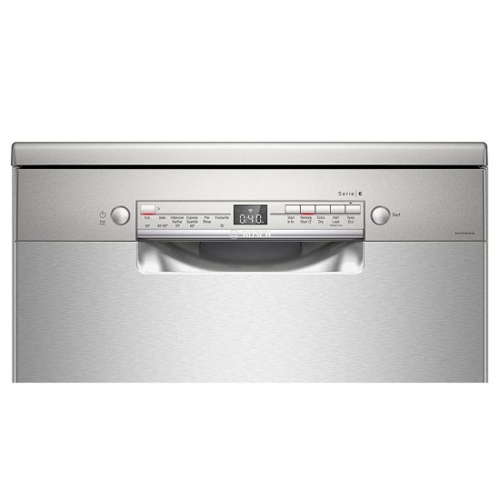 Bosch SMS6ITI00I 13 Place Settings Dishwasher, Silver Inox