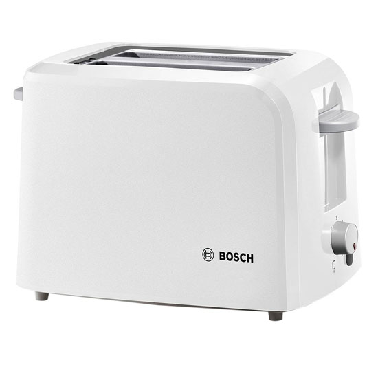 Bosch TAT3A011 980-W Pop Up Toaster, White
