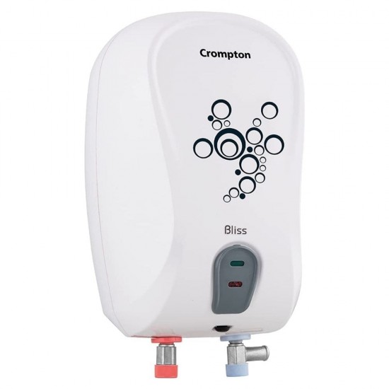 Crompton Bliss 3 L Advanced 4 Level Safety Instant Water Geyser, White