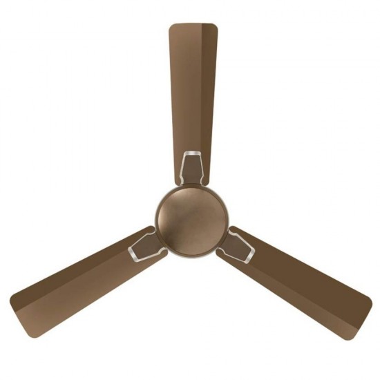 Crompton Aura 2.0 Anti Dust 1200 mm (48 inch) 3 Blade Ceiling Fan with Duratech Technology, Dusky Brown Sparkle Silver