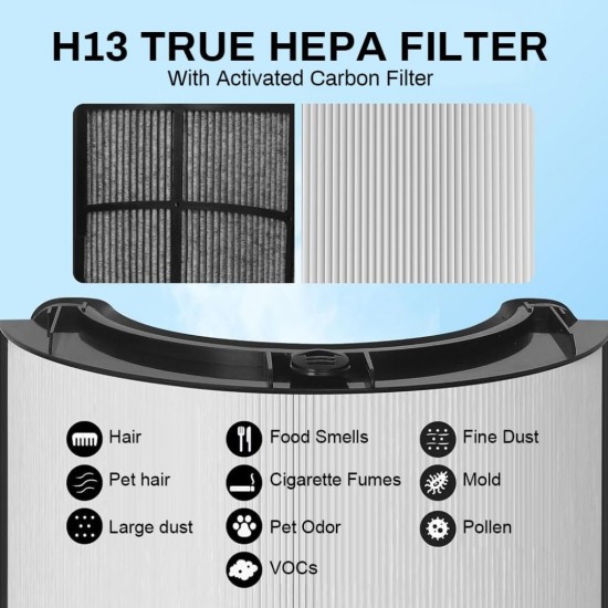 Dyson Air Purifier 360° Combi Glass HEPA & Carbon Replacement Original Filter, Models TP/HP-04/06/07/09/10, PH01