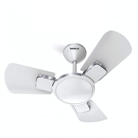 Havells Enticer 600mm Ultra High Speed 3 Blade Decorative Dust Resistant Ceiling Fan Pearl White Chrome