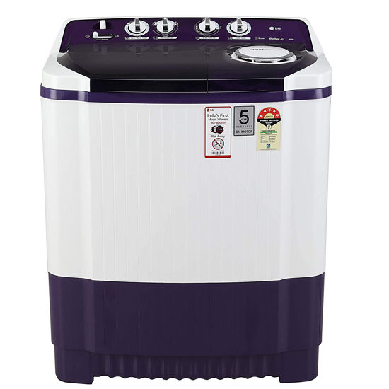 LG 8 Kg 5 Star Semi Automatic Washing Machines P8035SPMZ, Purple White