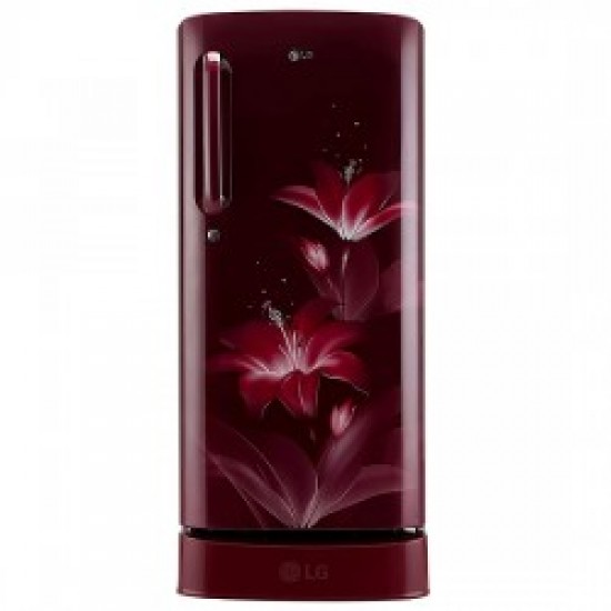 LG 190 L 4 Star Inverter Direct cool Single Door Refrigerator GL- D201ARGY - Ruby Glow 
