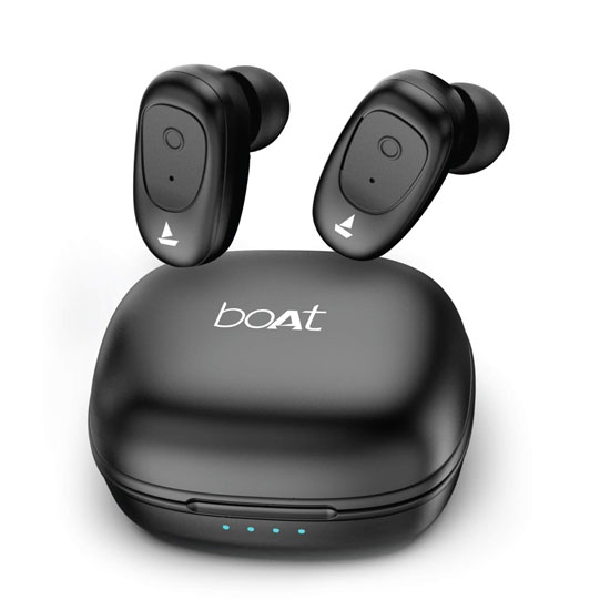 BoAt Airdopes 201 True Wireless Earbuds Bluetooth Headset Black