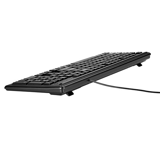 HP 100 Wired USB Computer Keyboard, Black