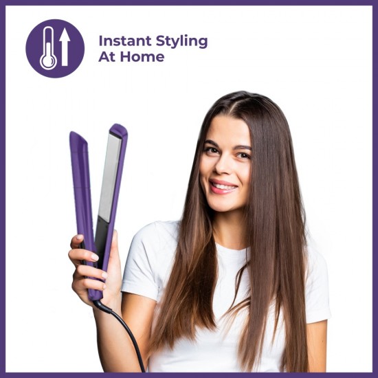 Havells HS4101 Ceramic Plates Fast Heat up Hair Straightener, Purple
