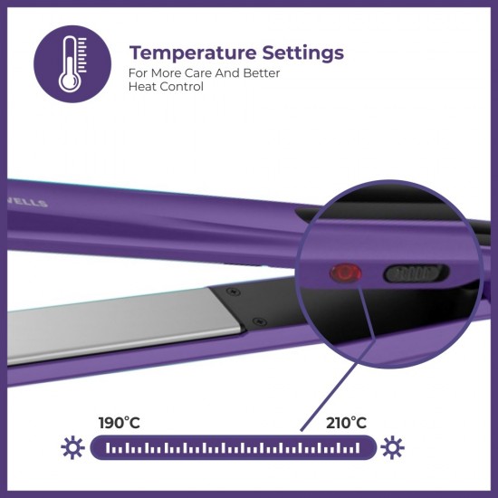 Havells HS4101 Ceramic Plates Fast Heat up Hair Straightener, Purple