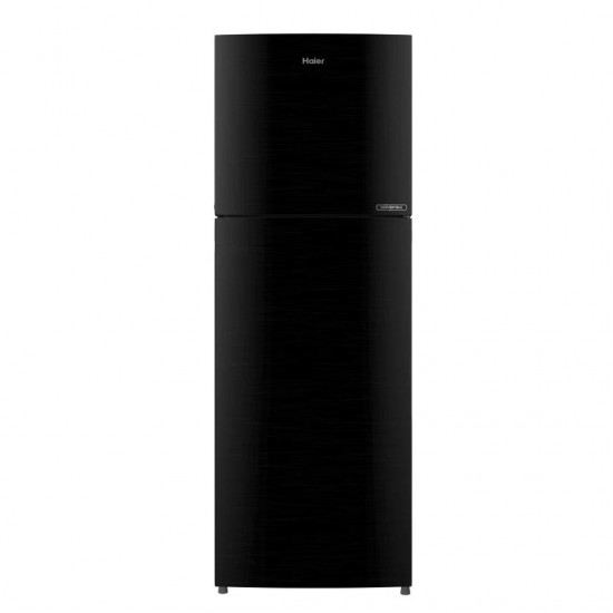 Haier 258L Frost Free Double Door Refrigerator HRF-2783BKS-E, Black Brushline