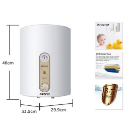 Haier 10 L 5 Star (ES10V-EC-E2) Electric Storage Water Geyser, White