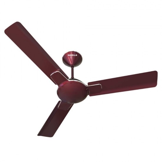 Havells Enticer 1200 mm (Rpm 350) 3 Blade High Speed Ceiling Fan, Maroon Chrome