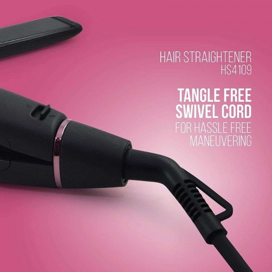 Havells HS4109 Ceramic Plates Fast Heat Up Hair Straightener, Black
