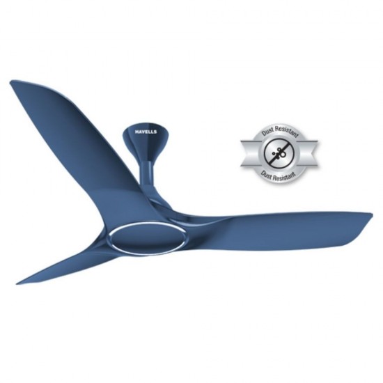 Havells Stealth Air 1250mm (Rpm 280) 3 Blade Ceiling Fan, Indigo Blue