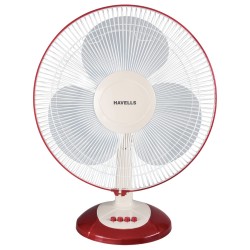 Havells Swing Lx 400mm Sweep 3 Blade Table Fan, Cherry
