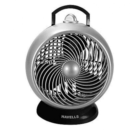 Havells I Cool 175mm 3 Blade Personal Fan, Black Silver Series