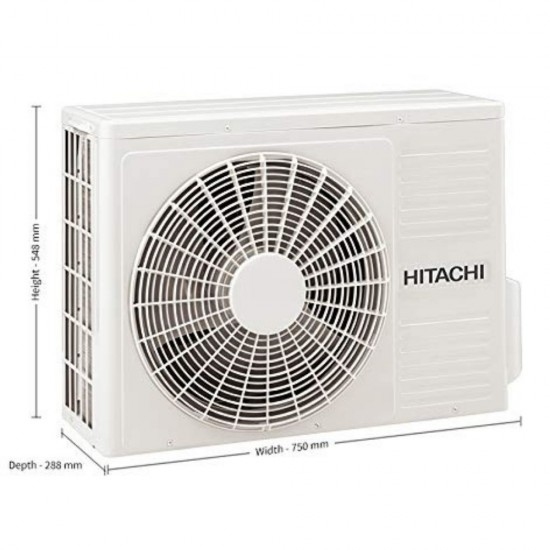 Hitachi 1.5 Ton 3 Star Inverter Split AC RSNG318HDEAZ2 (Copper Condenser) 2020 Model, Gold White