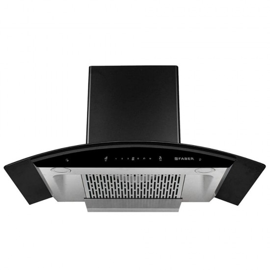 Faber Hood Everest SC TC HC BK 90 CM Auto Clean Wall Mounted Chimney With Filterless technology, Touch Control, Black