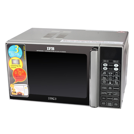 IFB 23 L Convection Microwave Oven (23SC3)-Metallic Silver