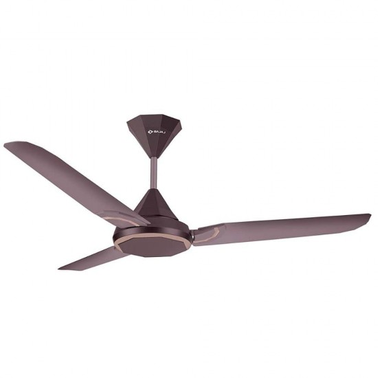 Bajaj Junet AVAB 1200 mm 3 Blade Full Aluminum Body Ceiling Fan with Anti-Bacterial Coating, Autumn Mist and Sizzling Brown