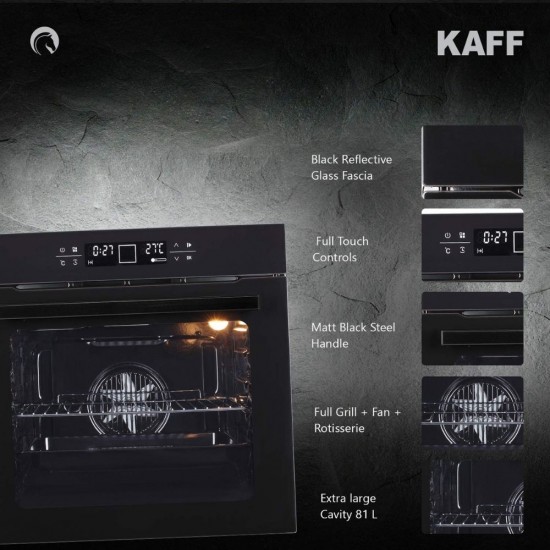 Kaff Ov 81 Tcbl Extra Large Cavity 81 L Electric Oven OV 81 TCBL, Black