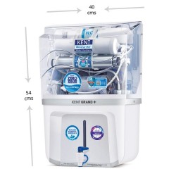 Kent Grand Plus ZWW 9-L Mineral RO+UV+UF+TDS Control + UV in Tank, White