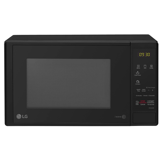 LG 20 L Grill Microwave Oven MH2044DB, Black