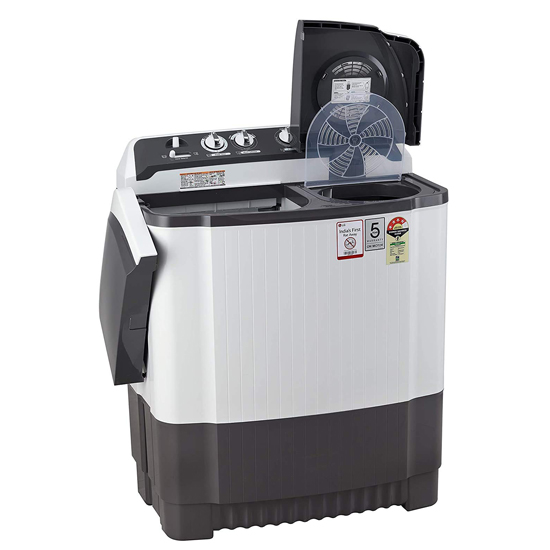 LG 7 Kg 4 Star Rating Semi-Automatic Top Load Washing Machine P7020NGAY, Dark Grey White