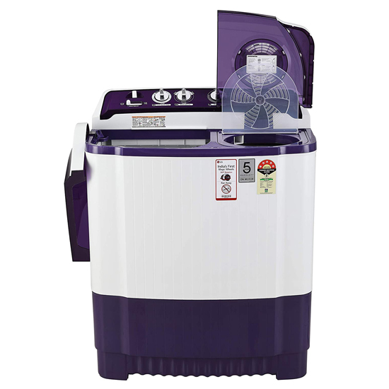 LG 8 Kg 5 Star Semi Automatic Washing Machines P8035SPMZ, Purple White