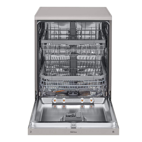 LG DFB424FP Wifi Dishwasher Free Standing 14 Place Settings Dishwasher, Platinum Silver