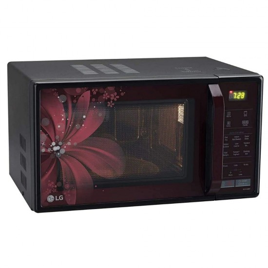 LG 21 L Convection Microwave Oven Diet Fry MC2146BRT, Black