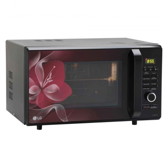LG 28 L Convection Microwave Oven MJ2886BWUM Floral Diet Fry, Black