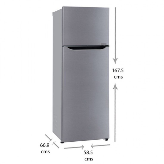 LG 308 L 3 Star Frost Free Smart Inverter Double Door Refrigerator, GL-T322SPZX Shiny Steel