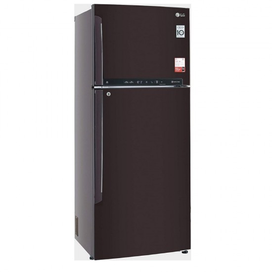 LG 471 L 2 Star Inverter Linear Wi-Fi  Frost-Free Double Door Convertible Refrigerator GL-T502FRS2, Russet Sheen