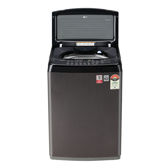 LG 6.5 kg Fully Automatic Top Load  T65SJBK1Z, Black Brown 
