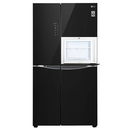 LG 675 L Inverter Frost-Free Side-By-Side Refrigerator GC-C247UGBM, Black