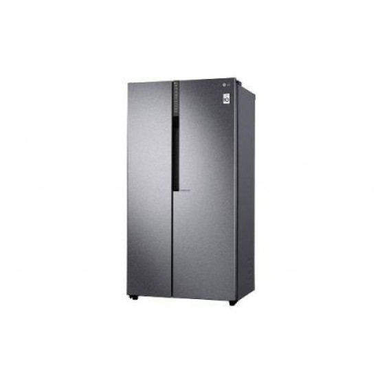LG 679 L Frost Free Side by Side Refrigerator GC-B247KQDV, Dark Graphite Steel