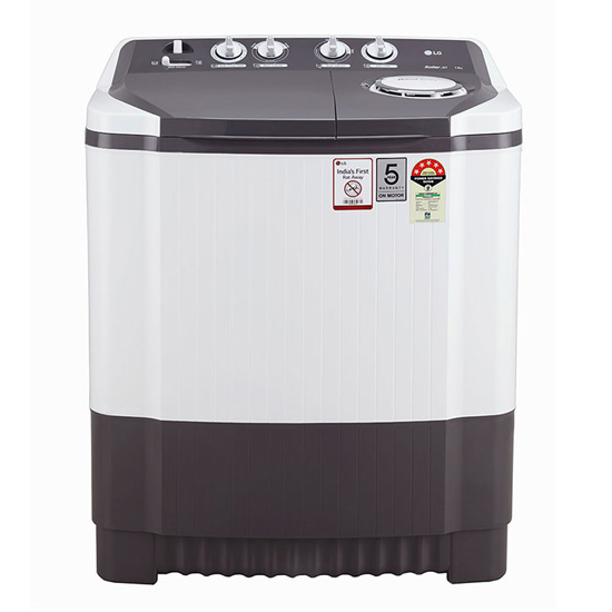 LG 8 Kg 5 Star Rating Semi-Automatic Top Load Washing Machine P8035SGMZ, Grey White