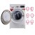 LG 8 kg 5 Star  Fully-Automatic Washing Machine FHT1408ZWL, Luxury Silver
