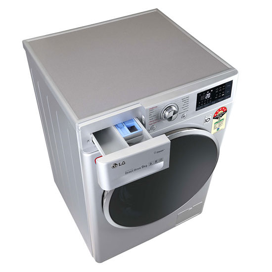 LG 8 kg 5 Star Inverter Fully-Automatic Wi-Fi Front Load Washing Machine with FHT1208ZNW, Silver