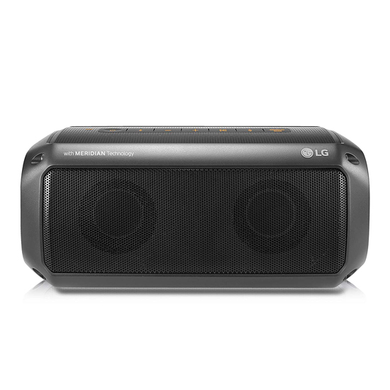 LG GO PK3 IPX7 Water Resistant 16 W Bluetooth Speaker With Meridian Technology, Black
