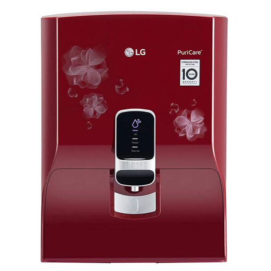 LG WW151NPR 8 L RO+UV+In tank UV Mineral Booster, Red