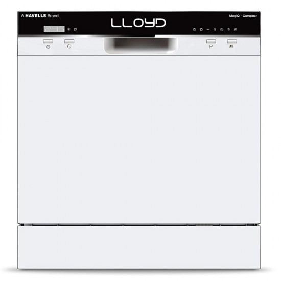 Lloyd MagiQ Compact Table Top 8 Place Dishwasher LDWC08AWD1DD, White