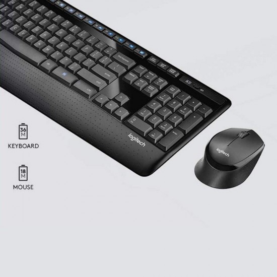 Logitech MK345 Wireless Full Sized Keyboard And Mouse Combo