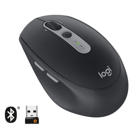 Logitech M590 Multi Device Silent Wireless Optical Mouse With Bluetooth, Graphite Tonal
